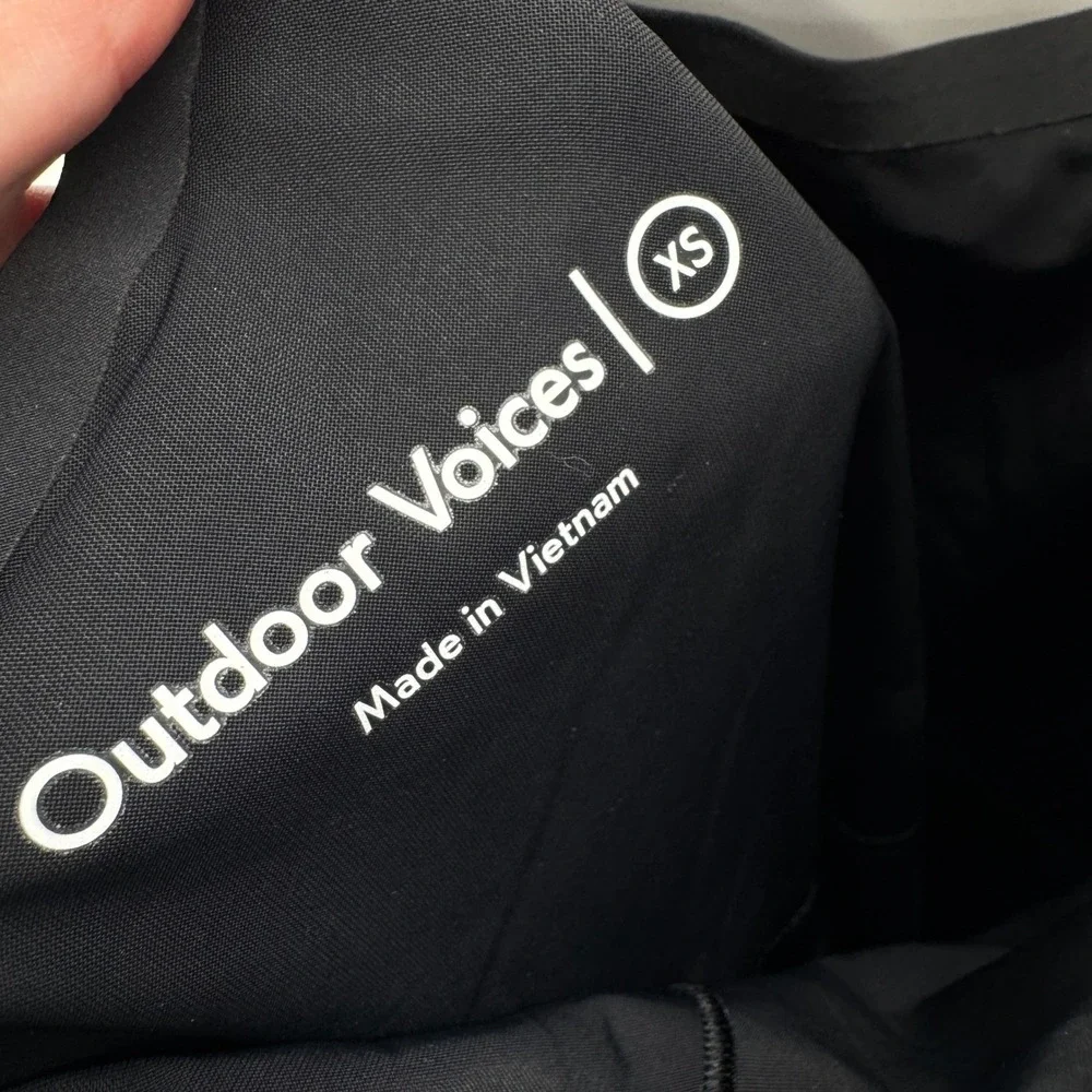 Outdoor Voices The Exercise Lined Tennis Golf Mini Dress Women's Size XS Black